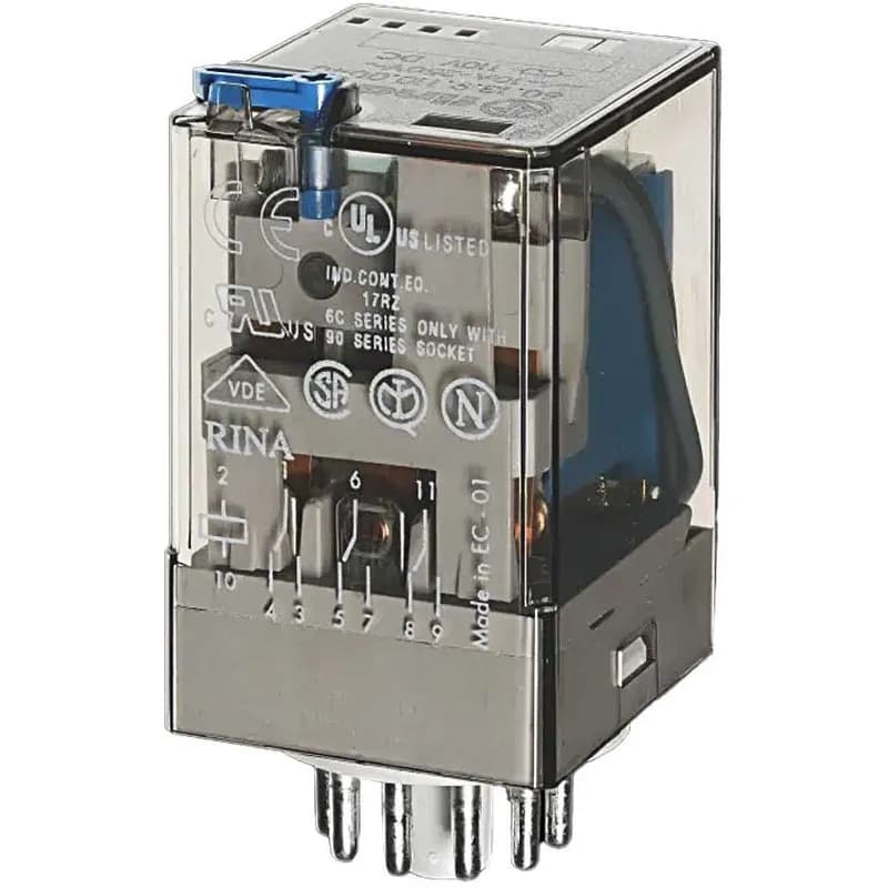 رله سه کنتاکت 220VAC 10A فیندر 11 پایه کد 553382300050