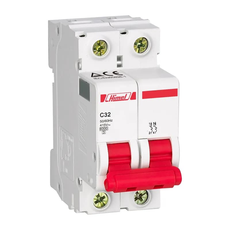 کلید مینیاتوری دو پل 2 آمپر هیمل