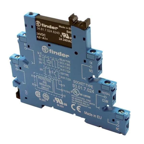 رله SSR 1NO 24VDC 2A فیندر 5 پایه