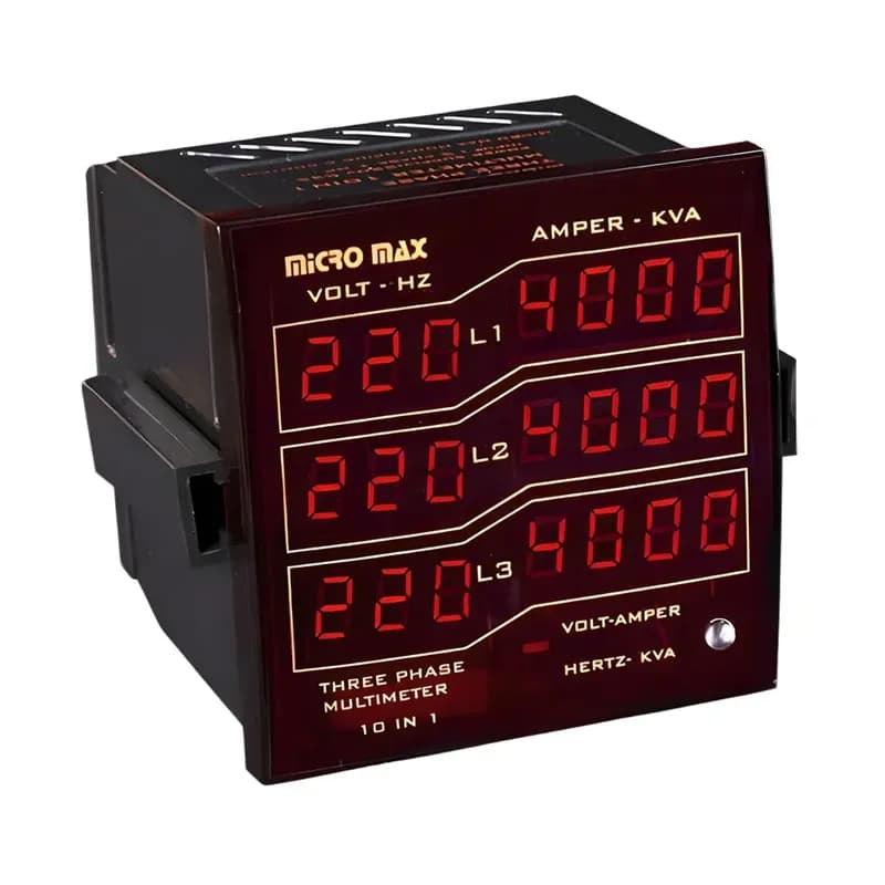 مولتی متر سه فاز میکرومکس 96 * 96 مجموعه دیجیتال یکپارچه