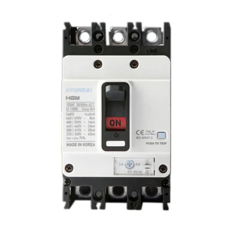 کلید اتوماتیک کمپکت هیوندای 20 آمپر 3 پل