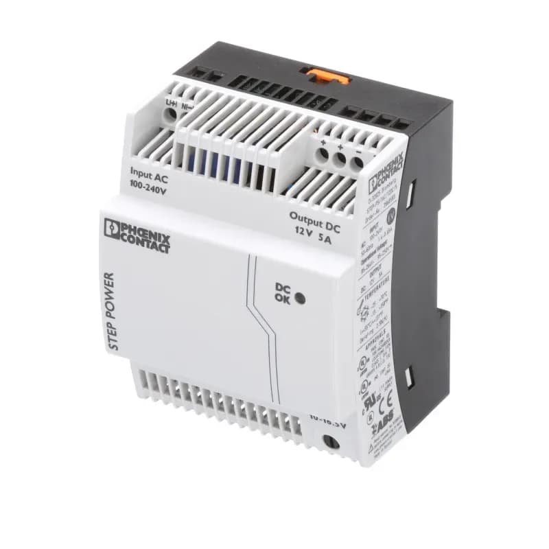 منبع تغذیه تک فاز 6.5 آمپر 5 ولت سری STEP فونیکس