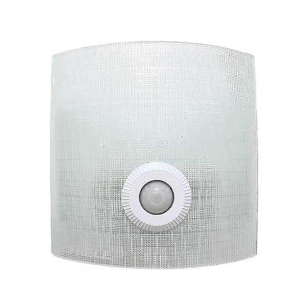 چراغ دیواری شیشهای سنسوردار با پایه فلزی ویسنا