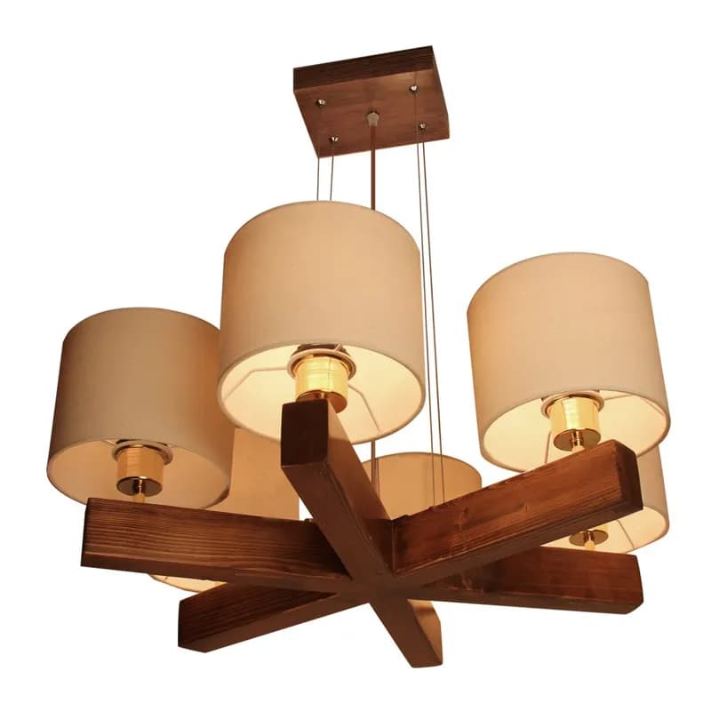 لوستر چوبی مسینا مدل B6