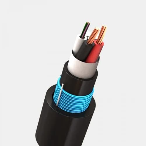 کابل فیبر نوری 12 کور سینگل مود خشک خاکی شهید قندی OBUC