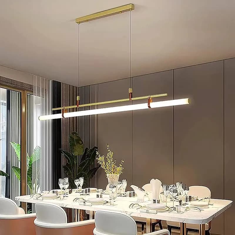 آویز خطی مدرن فلزی شیشه ای مدل D0337