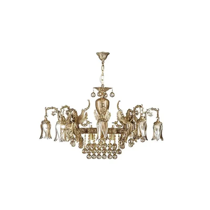 لوستر 14 شعله چشمه نور کد C2744/14-A