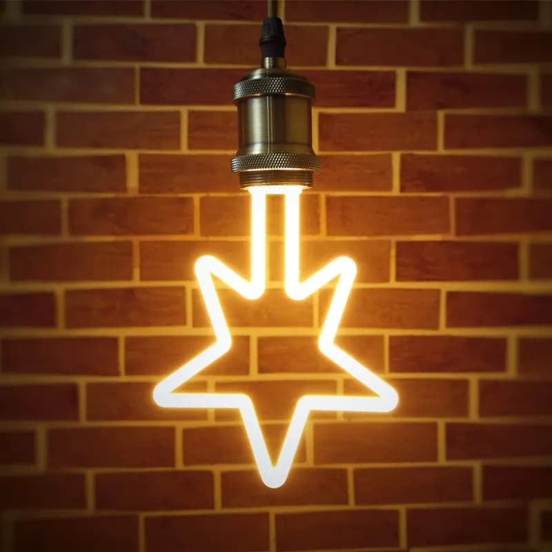 لامپ نئونی تزئینی ستاره