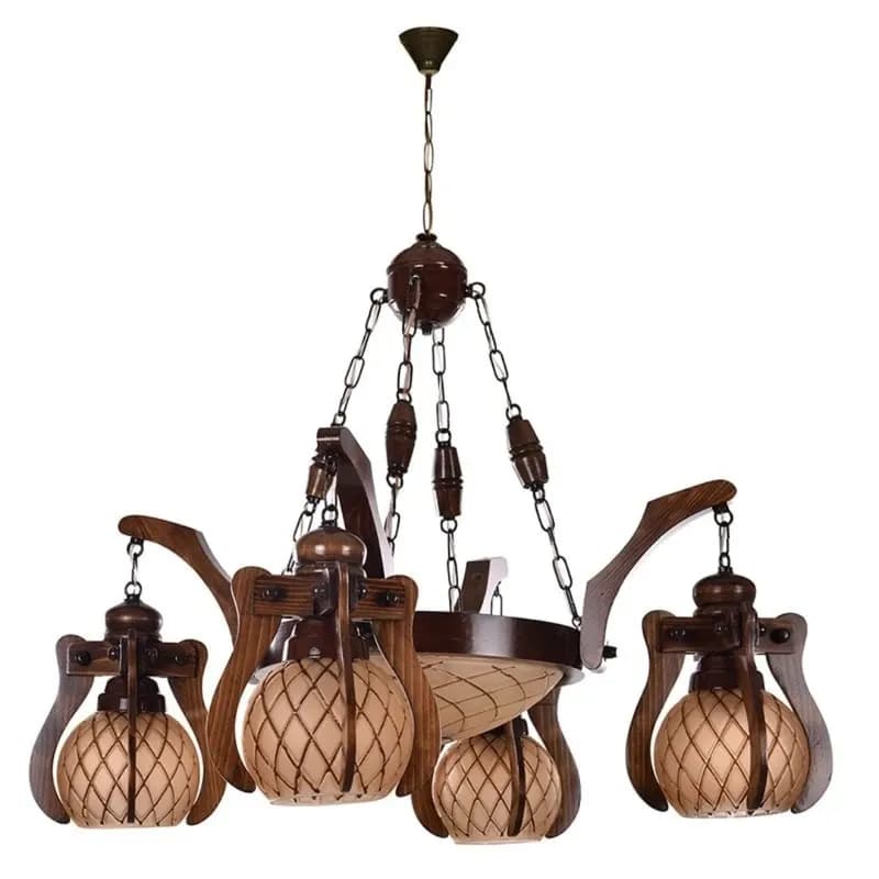 لوستر چوبی طرح مهشید مدل MA-14