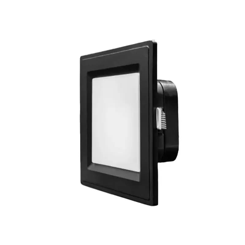 چراغ مربع توکار 12 وات 10*10 آلتون رای بدنه مشکی مدل زمرد