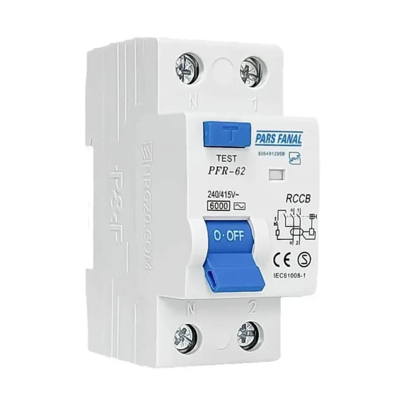 کلید محافظ جان دو پل 10 آمپر پارس فانال