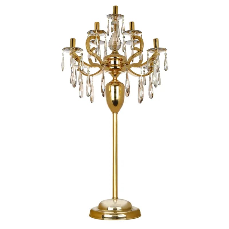 آباژور ایستاده چشمه نور مدل J1804/4+1 طلایی