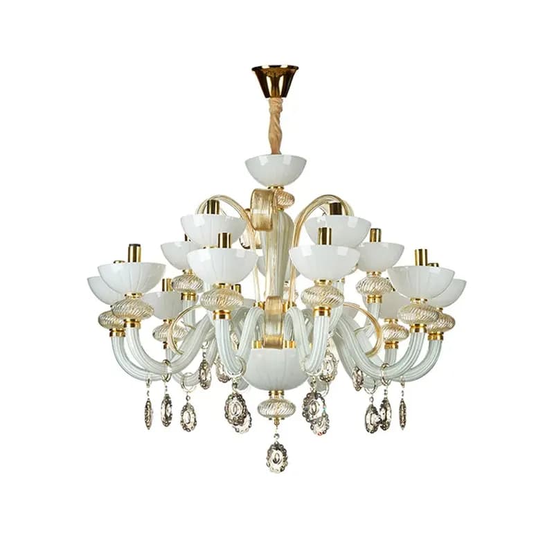 لوستر 15 شعله چشمه نور کد I2670/15-WTO