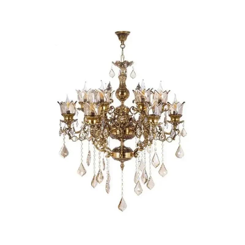 لوستر 10 شعله چشمه نور کد C2502/B