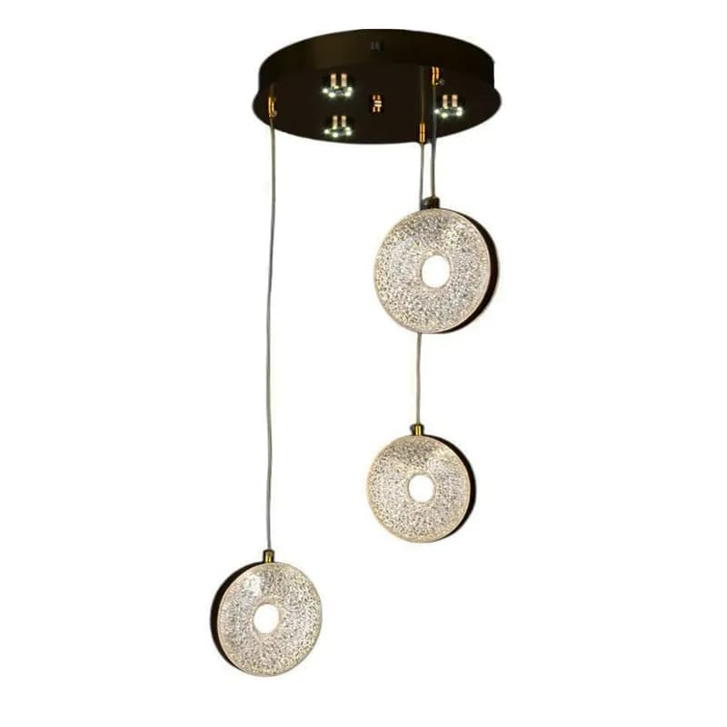 لوستر سه شعله چشمه نور کد N2434/3GO