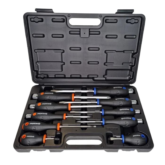 ست پیچ گوشتی ضربه خور 10 عددی هزبرن