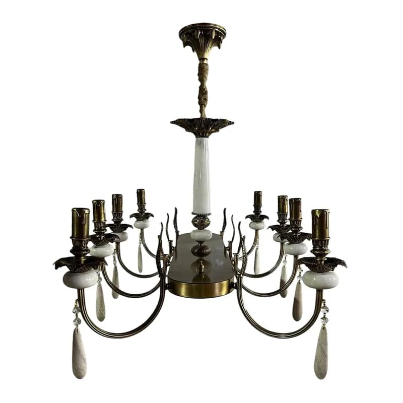 لوستر برنزی 8 شعله چشمه نور کد E4913/8A