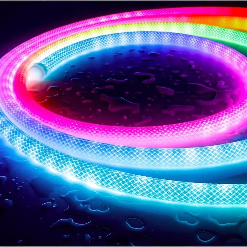 ریسه شلنگی حصیری تزیینی RGB با ریموت