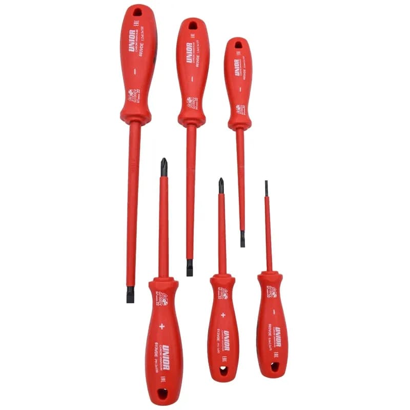 ست پیچ گوشتی عایق برق فشار قوی یونیور 6 عددی مدل 603CS6ATVD