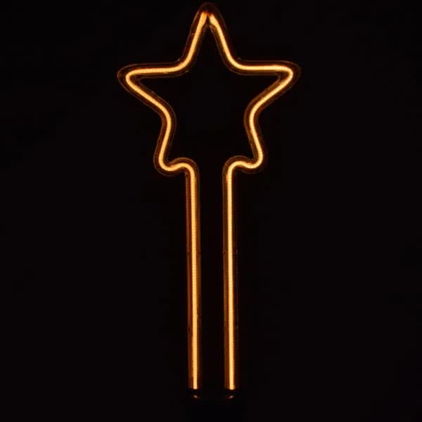 لامپ نئونی تزئینی E27 مدل ستاره پایه بلند