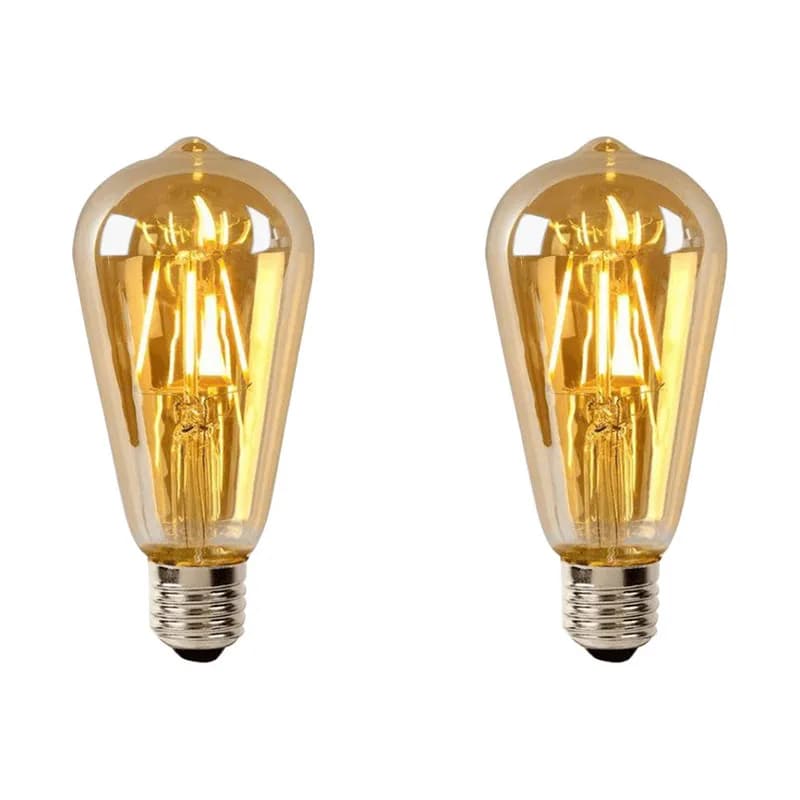 لامپ فیلامنتی شامپاینی 8 وات گلابی مصباح