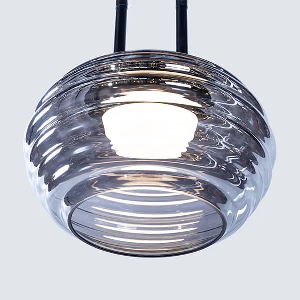 چراغ آویز شیشه راه راه مدل MD2015