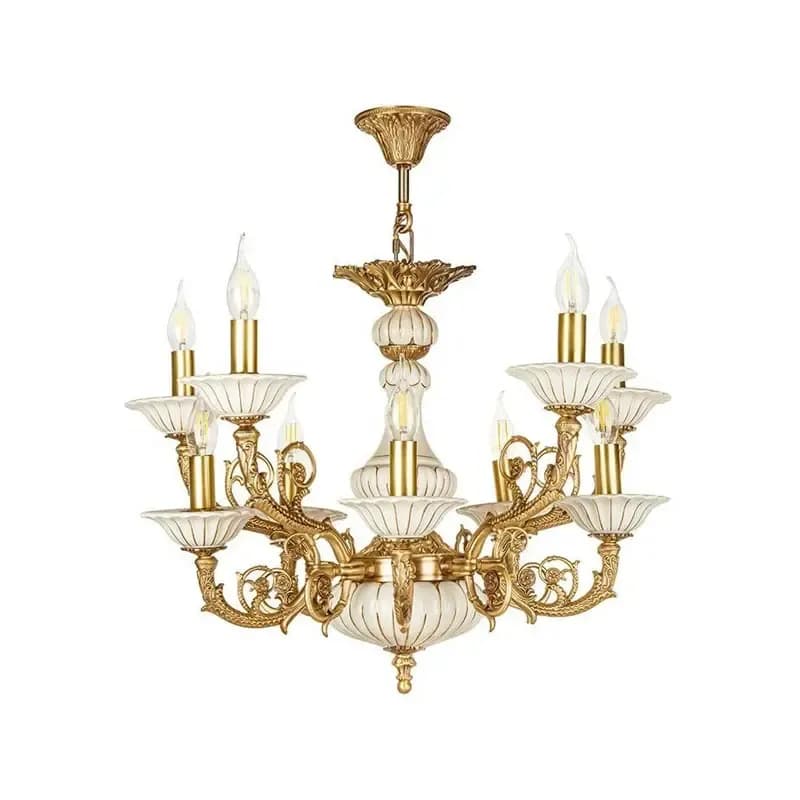 لوستر 10 شعله چشمه نور کد C2905-A