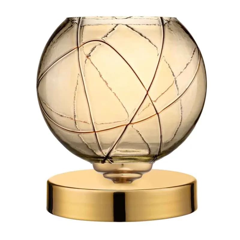 آباژور رومیزی لوتوس لایت مدل روژین طلایی