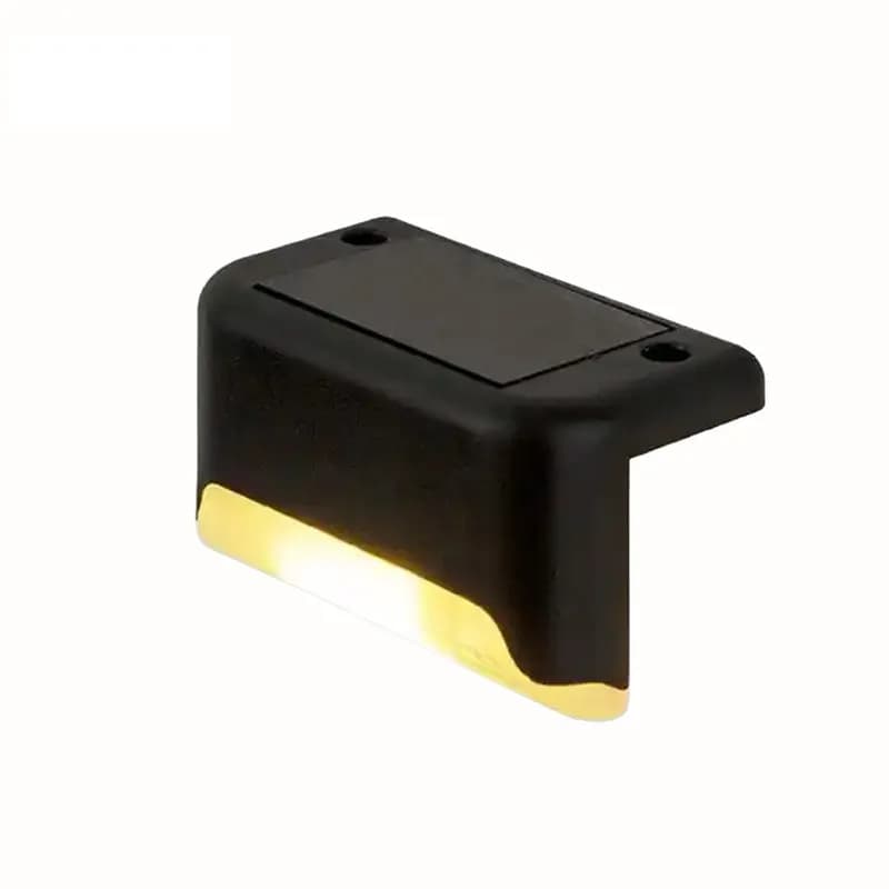 چراغ خورشیدی لب پله ای (مشکی)