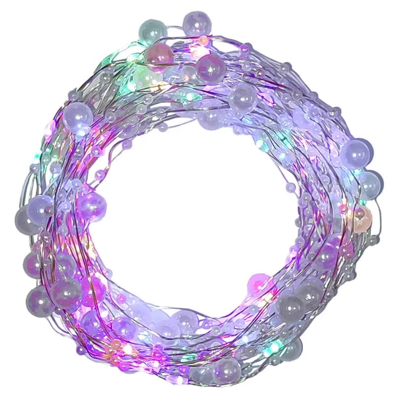 ریسه ال ای دی مدل مفتولی مرواریدی طول 5 متر